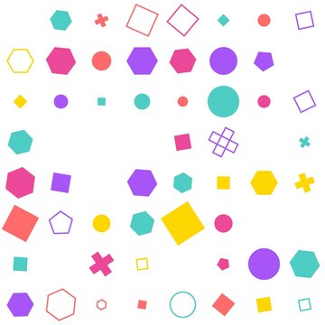 pattern grid square Abstract geometric pattern with colorful shapes modern background design element