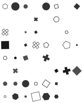 pattern grid square Geometric Shapes Collection Diverse Forms and Styles Abstract Background Elements for Design Projects