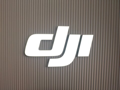 Shanghai,China-Dec.27th 2025: DJI company brand sign