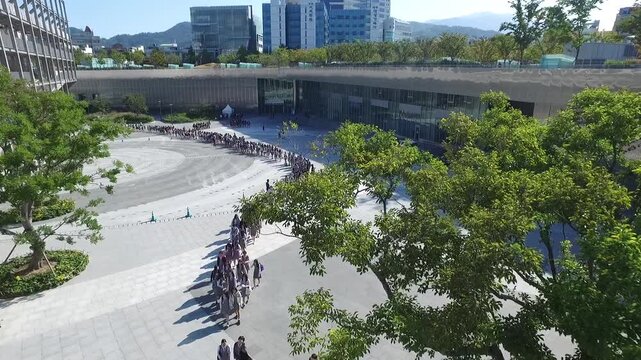 May 18 Democratic Movement Former Jeollanamdo Provincial Government Building Asian Culture Center Gwangju Geumnamro Korea 광주 518 민주화운동 구전남도청 국립아시아문화전당 금남로 518민주광장 시가지 도시 전경 광역시 빌딩 도심 광장 유적지 명소 역사 현장