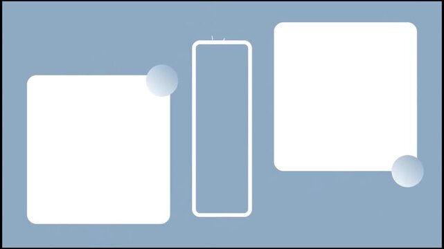 Minimalist Multi Frame Photo Display Layout Clean Motion Graphic Template