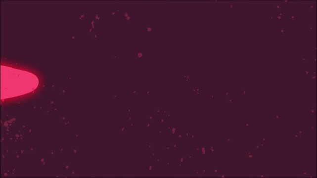 Abstract Pink Glowing Fluid Splatter FX Transition Animation Loop