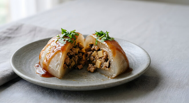 Taiwanese Ba-Wan Translucent Meat Dumpling