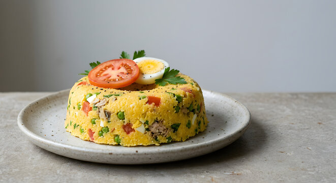 Brazilian Cuscuz Paulista Savory Cornmeal Mold