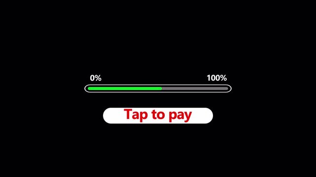 Animated Payment failure animation in 4K animation with alpha channel loading progress bar stop payment failure error animated on transparent background  payment failed animation 