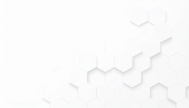 Hexagon geometric on a white background. Geometric abstract background with simple Hexagon elements.
