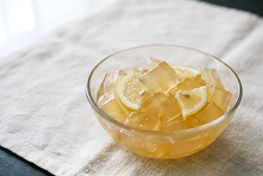 Taiwanese Aiyu Jelly with Lemon Syrup