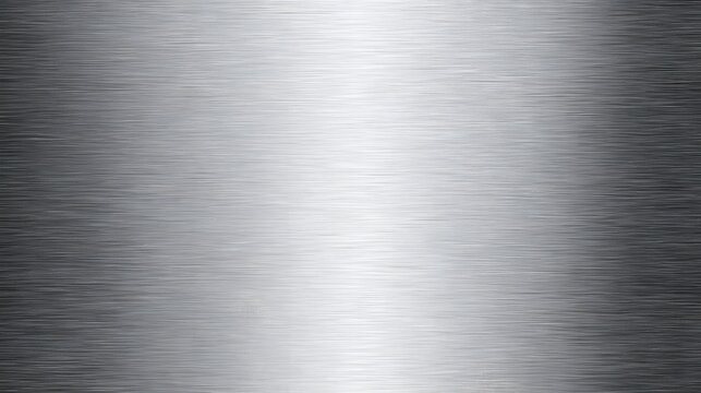 Brushed Silver Metal Texture with Fine Horizontal Lines and Soft Reflective Light