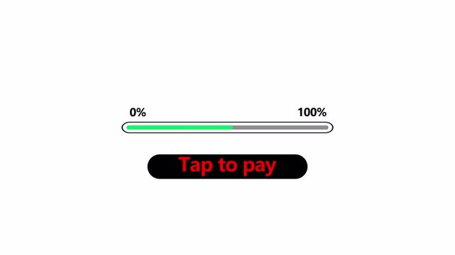 Animated Payment failure animation in 4K animation with alpha channel loading progress bar stop payment failure error animated on transparent background  payment failed animation 
