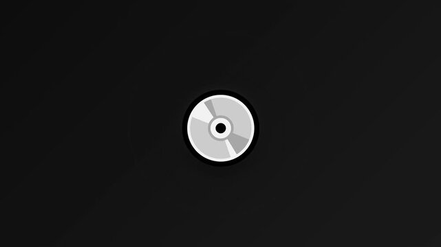 Minimalist CD on Dark Background with Modern Design