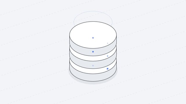Cylindrical Database Server Unit Icon