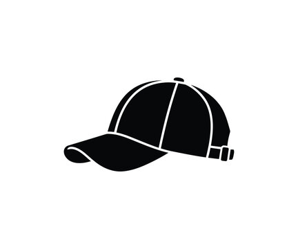 Baseball cap hat vector icon sport snapback headwear accessory