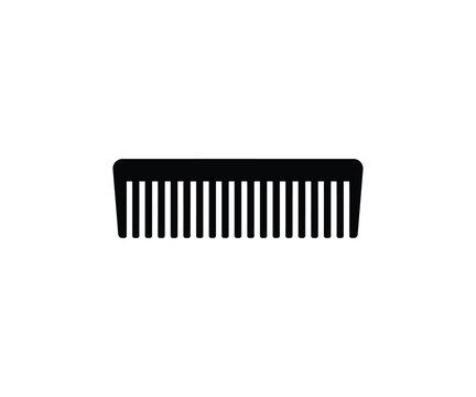Hair comb vector icon barber hairdressing grooming tool
