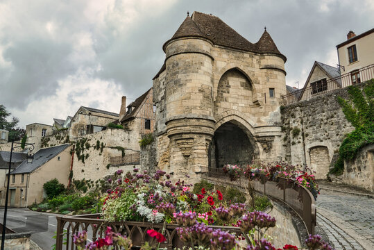Medieval Porte d Ardon City Gate and Ramparts in Laon France