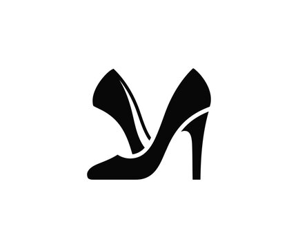 High heels women shoe vector icon stiletto fashion footwear