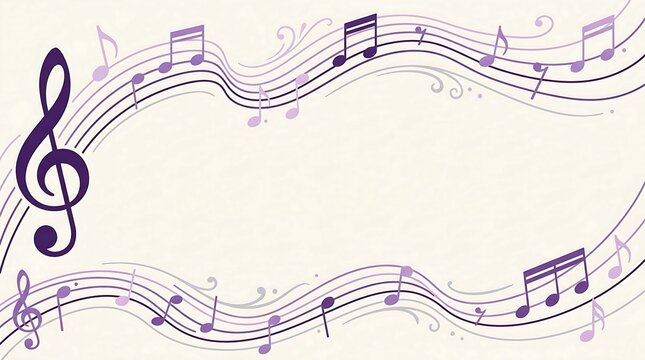 Colorful musical notes dance across the canvas, creating a harmonious symphony.