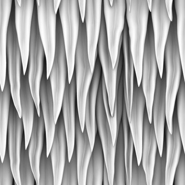 Organic thatched roof leaves and layered dry palm leaf thatch surface seamless alpha heightmap grayscale mask map texture