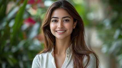 Fototapeta premium Smiling woman, professional, confident