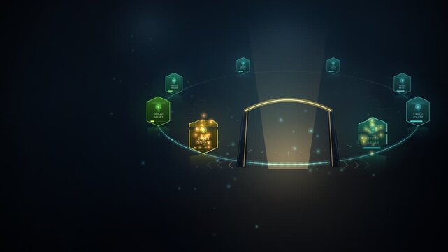 Cryptographic Key Rotation Carousel Seamless Loop