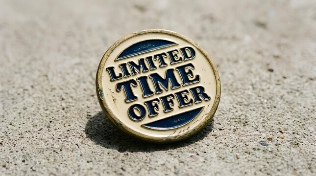 Limited Time Offer Pin Badge