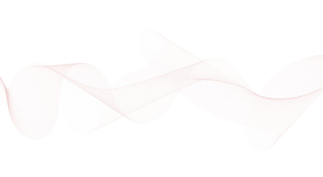 Pink wavy line pattern background. Abstract halftone undulate flowing particle lines. 