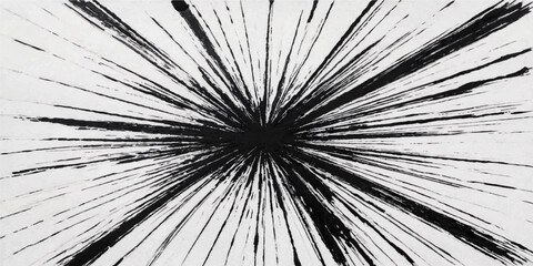 Fototapeta premium dark dynamic black speed lines explosion radial rays background abstract vector template design illustration