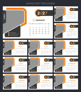 Creative 2027 Calendar Design and monthly planner and date business planning