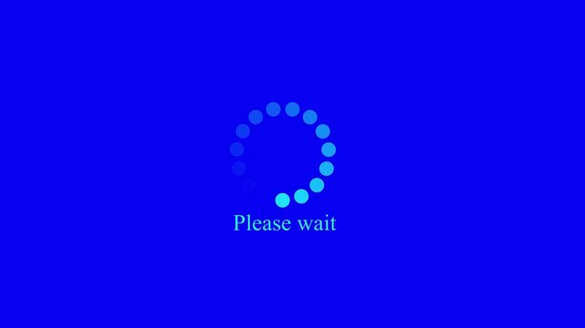 Circular loading progress icon with update text symbol