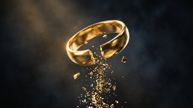 Breaking an Evil Covenant &mdash; Broken Golden Ring in Midair