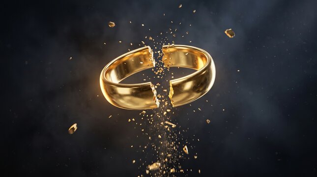 Breaking an Evil Covenant &mdash; Broken Golden Ring in Midair