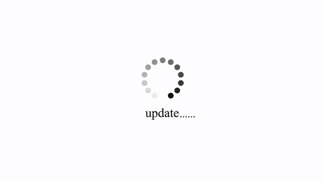 Loading update icon spinner circular progress design