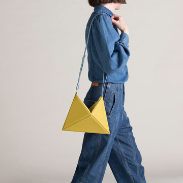 Denim Outfit With Yellow Bag