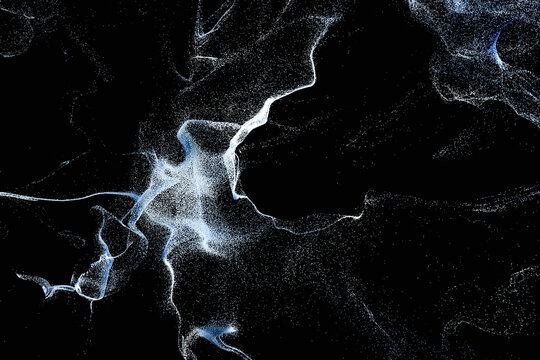 Two Blue Energy Forms Connected by Particle Flow