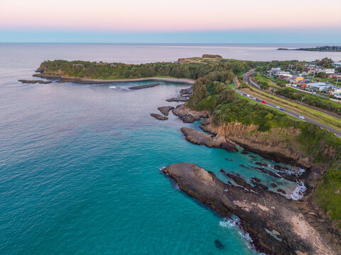 Australian Coastline at Sunset