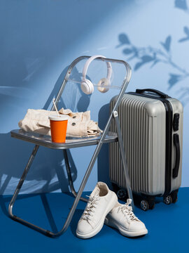 Travel Essentials On A Chair