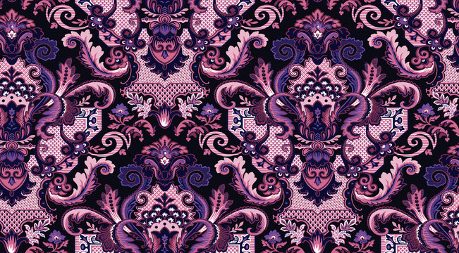 seamless pattern with floral elements