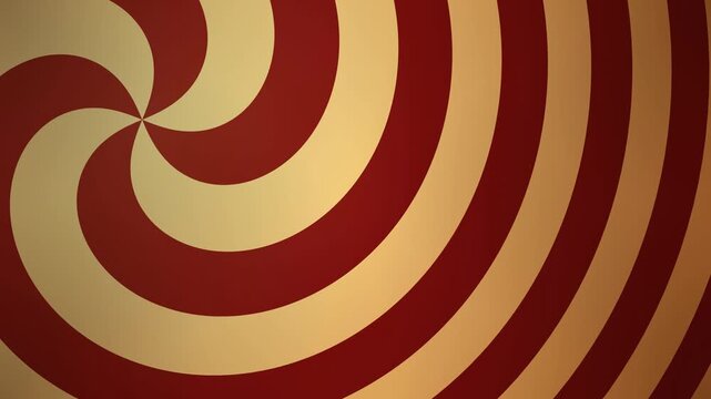 Groovy red and gold twisting spiral pattern motion loop