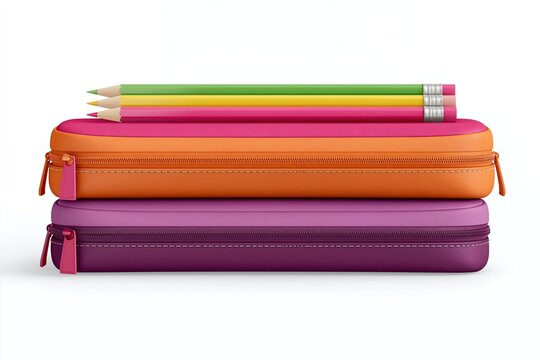 Colorful Pencil Cases with Zipper
