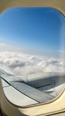 view from airplane window Mondello Palermo  © Ann
