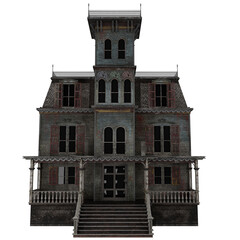 Obraz premium Haunted Victorian House Illustration