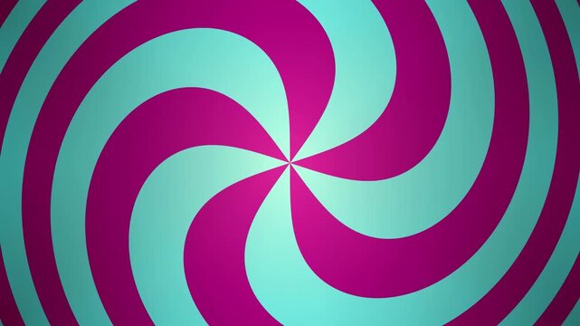 Sweet pink and teal groovy swirling psychedelic background video
