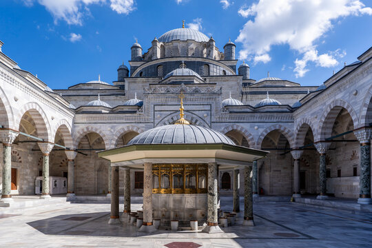 Bayezid II Mosque view in Istanbul City of Turkey