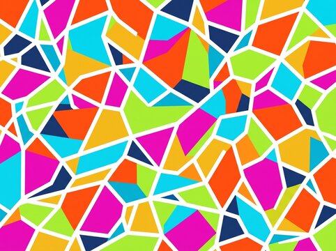 Colorful abstract geometric mosaic pattern background