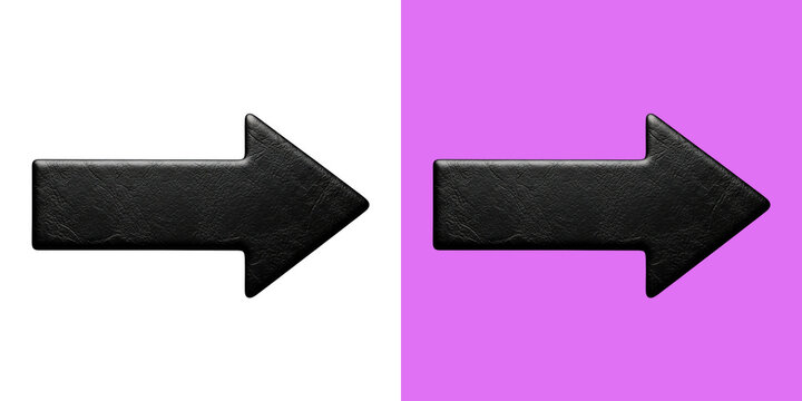 Black textured arrow shapes on split background
