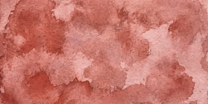 Rusty Hue Abstract Watercolor Texture A close-up of an abstract watercolor painting in a rusty hue, featuring organic shapes and textures that evoke a sense of rustic elegance and artistic depth.