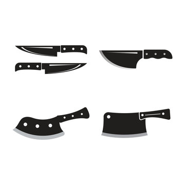 knife logo template illustration