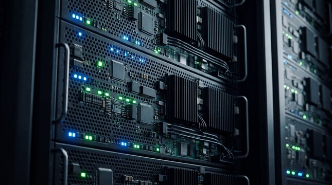 Modern Server Hardware in Cloud Data Center Rack