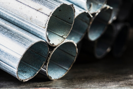 Stack of Thin Walled Steel Tubes with Cut Cross Sections