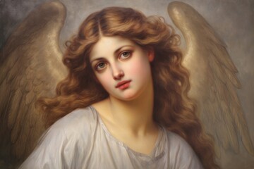 Obraz premium Angel wings painting art photography.