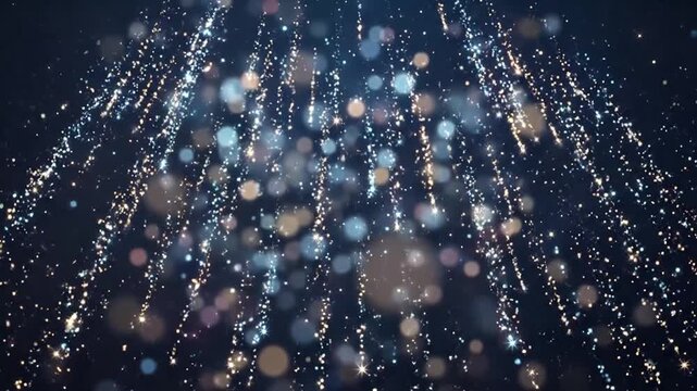 Dynamic Abstract Sparkling Light Trails Creating a Stunning Visual Effect for Digital Art